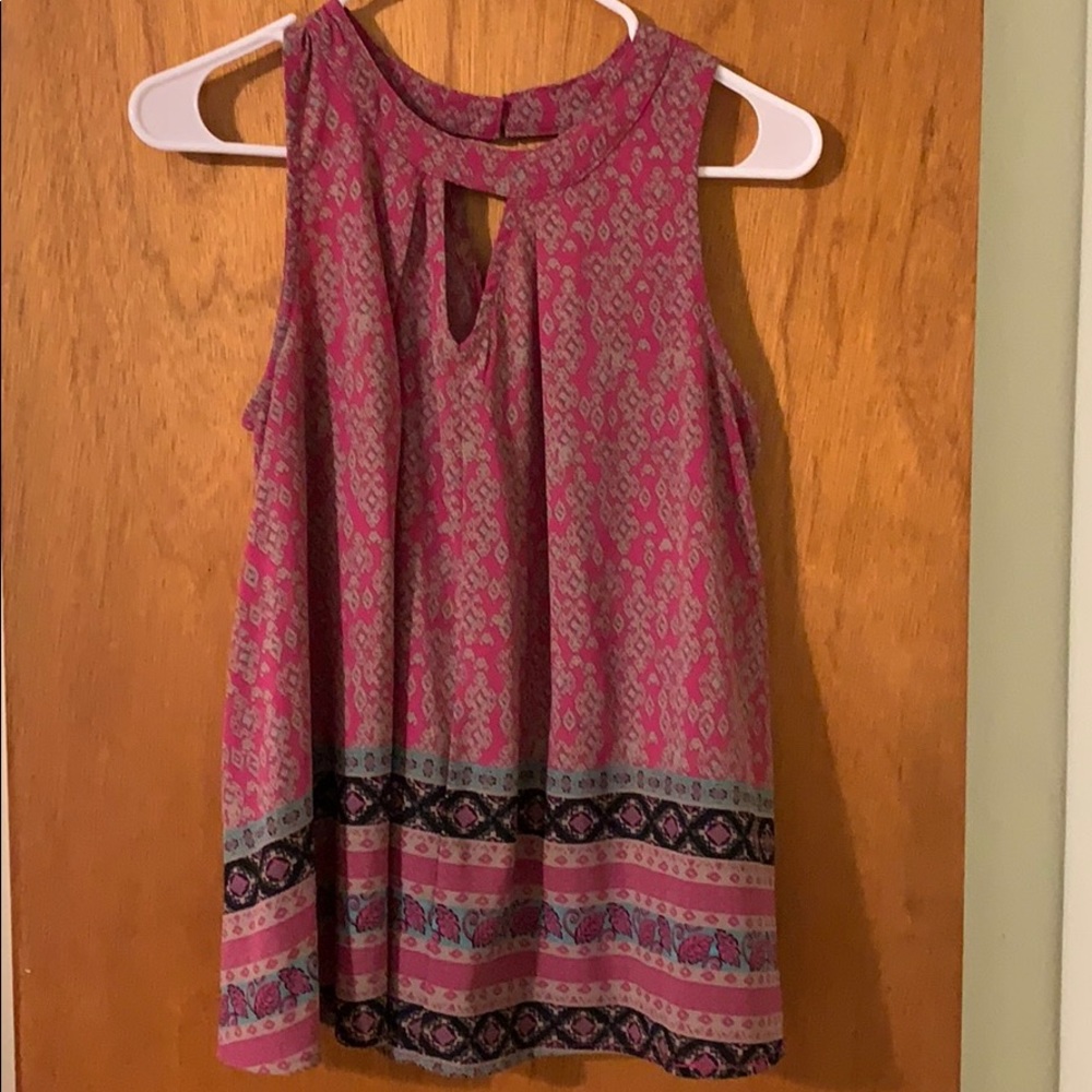Pink bohemian style blouse
